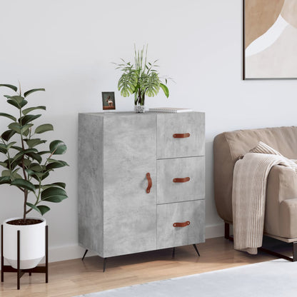 vidaXL Sideboard Concrete Grey 69,5x34x90 cm Engineered Wood