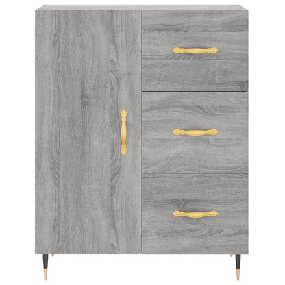 vidaXL Sideboard Grey Sonoma 69.5x34x90 cm Engineered Wood