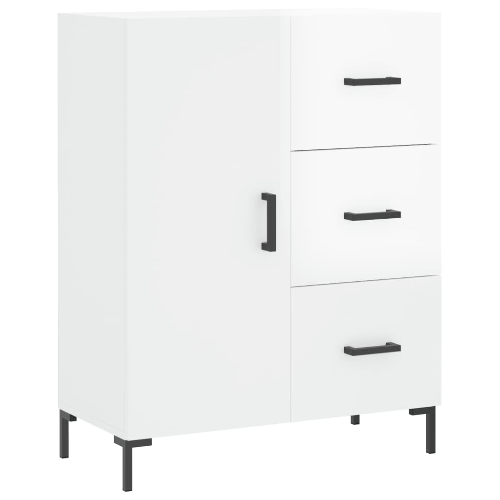 vidaXL Sideboard High Gloss White 69.5x34x90 cm Engineered Wood