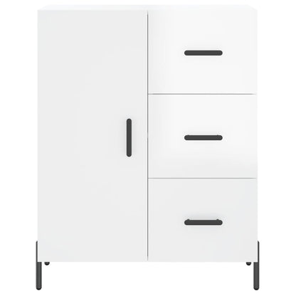 vidaXL Sideboard High Gloss White 69.5x34x90 cm Engineered Wood