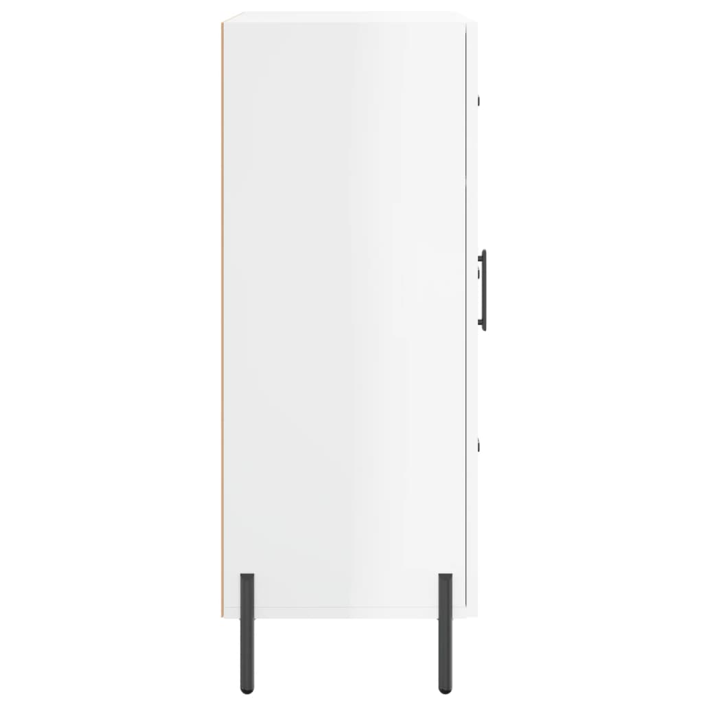vidaXL Sideboard High Gloss White 69.5x34x90 cm Engineered Wood