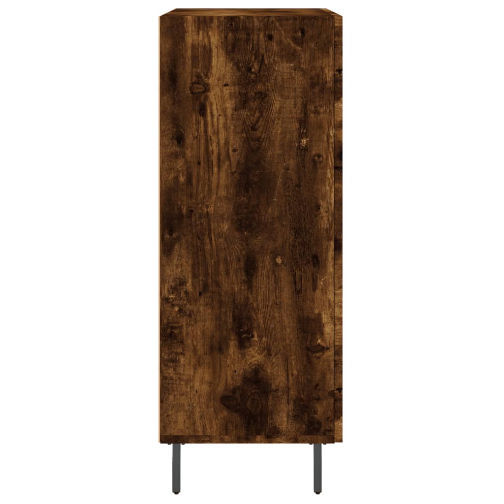 vidaXL Sideboard Smoked Oak 69.5x34x90 cm Engineered Wood