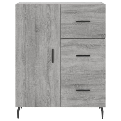 vidaXL Sideboard Grey Sonoma 69.5x34x90 cm Engineered Wood