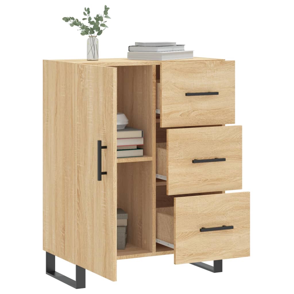 vidaXL Sideboard Sonoma Oak 69,5x34x90 cm Engineered Wood
