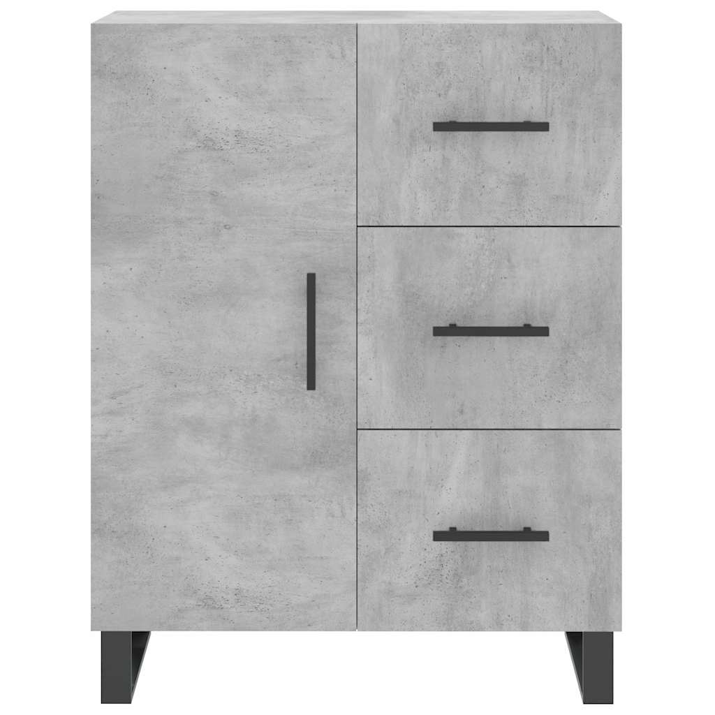 vidaXL Sideboard Concrete Grey 69,5x34x90 cm Engineered Wood