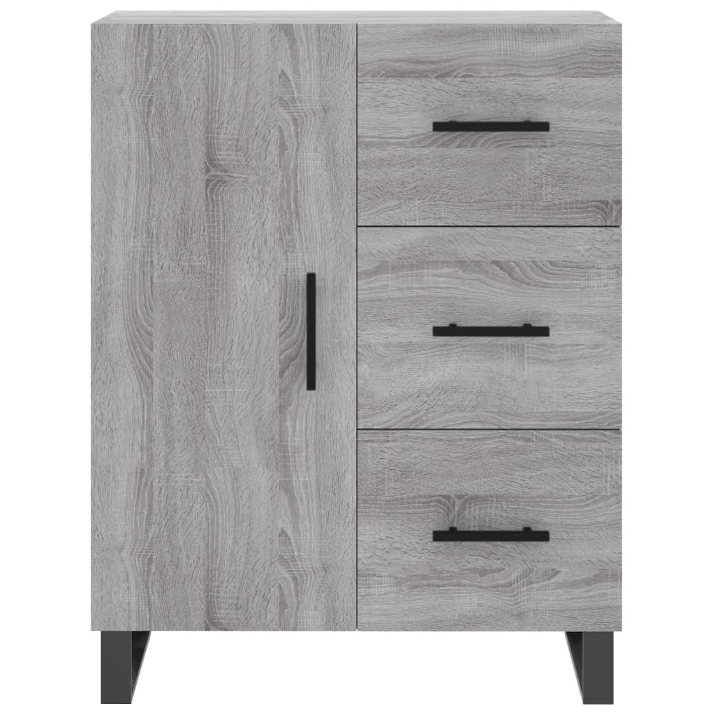 vidaXL Sideboard Grey Sonoma 69.5x34x90 cm Engineered Wood