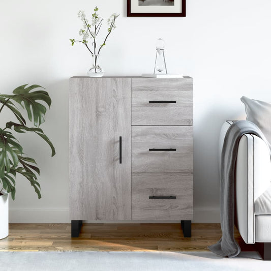 vidaXL Sideboard Grey Sonoma 69.5x34x90 cm Engineered Wood