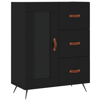 vidaXL Sideboard Black 69,5x34x90 cm Engineered Wood