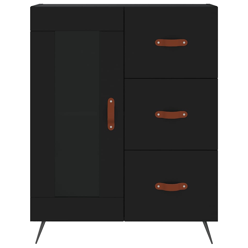 vidaXL Sideboard Black 69,5x34x90 cm Engineered Wood