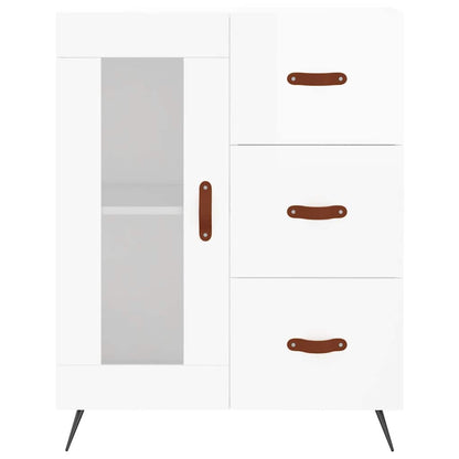 vidaXL Sideboard High Gloss White 69,5x34x90 cm Engineered Wood