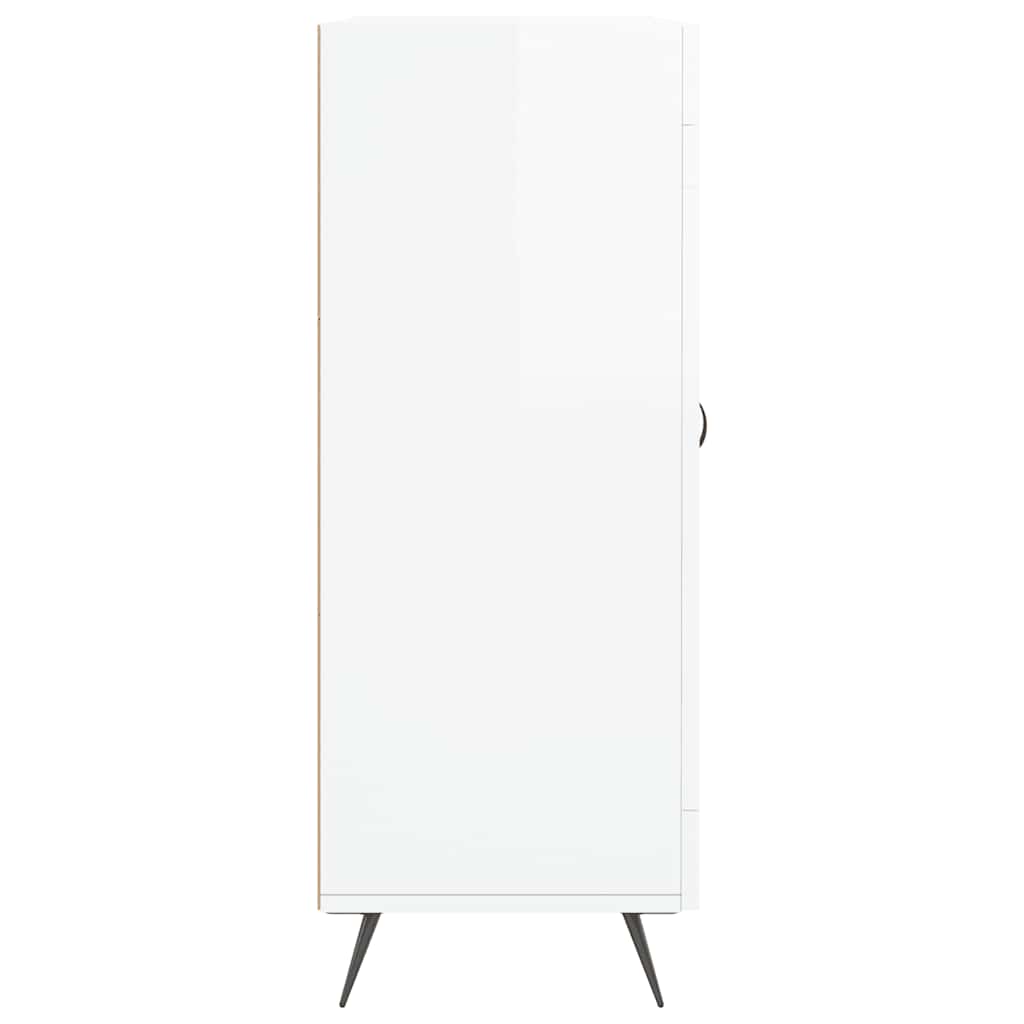 vidaXL Sideboard High Gloss White 69.5x34x90 cm Engineered Wood
