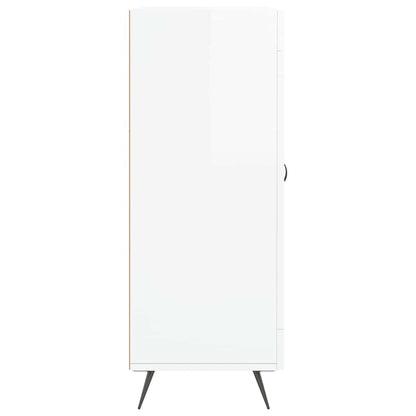 vidaXL Sideboard High Gloss White 69.5x34x90 cm Engineered Wood