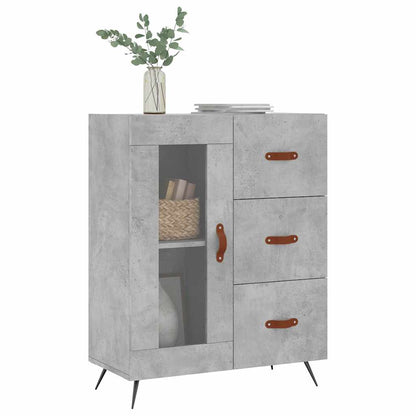 vidaXL Sideboard Concrete Grey 69,5x34x90 cm Engineered Wood