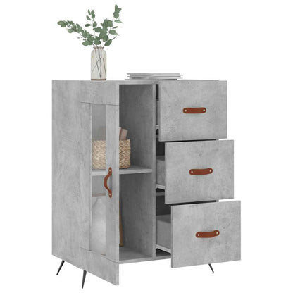 vidaXL Sideboard Concrete Grey 69,5x34x90 cm Engineered Wood