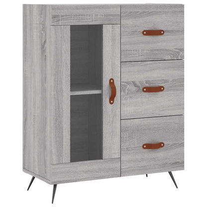 vidaXL Sideboard Grey Sonoma 69,5x34x90 cm Engineered Wood