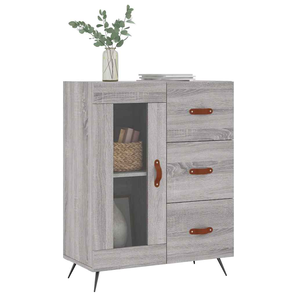 vidaXL Sideboard Grey Sonoma 69,5x34x90 cm Engineered Wood