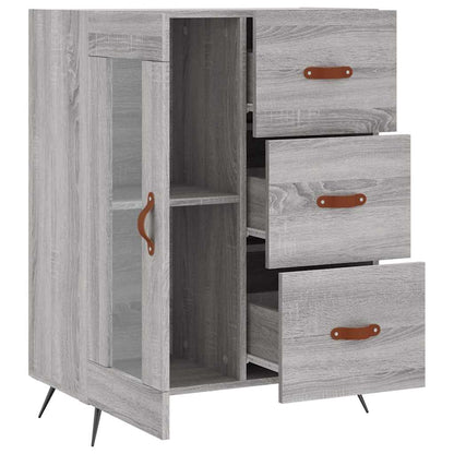 vidaXL Sideboard Grey Sonoma 69,5x34x90 cm Engineered Wood