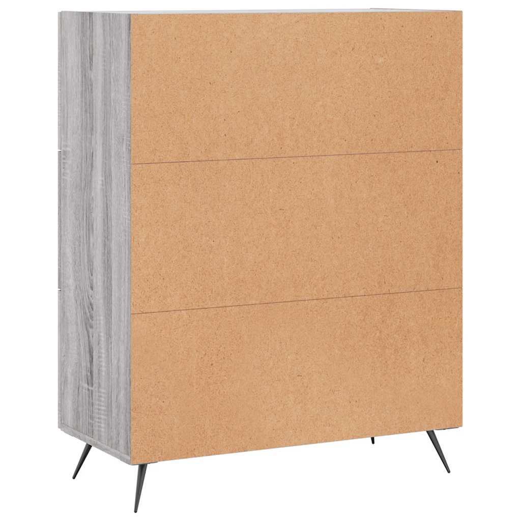 vidaXL Sideboard Grey Sonoma 69,5x34x90 cm Engineered Wood