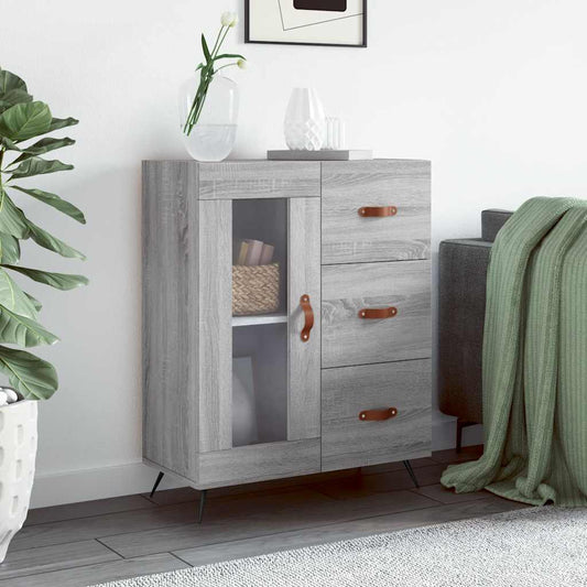 vidaXL Sideboard Grey Sonoma 69,5x34x90 cm Engineered Wood