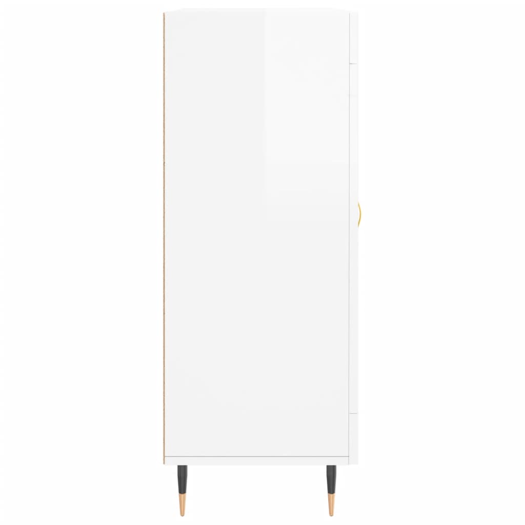 vidaXL Sideboard High Gloss White 69,5x34x90 cm Engineered Wood