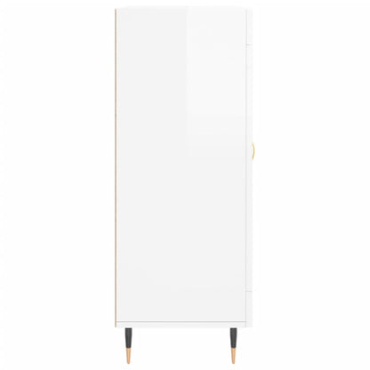 vidaXL Sideboard High Gloss White 69,5x34x90 cm Engineered Wood
