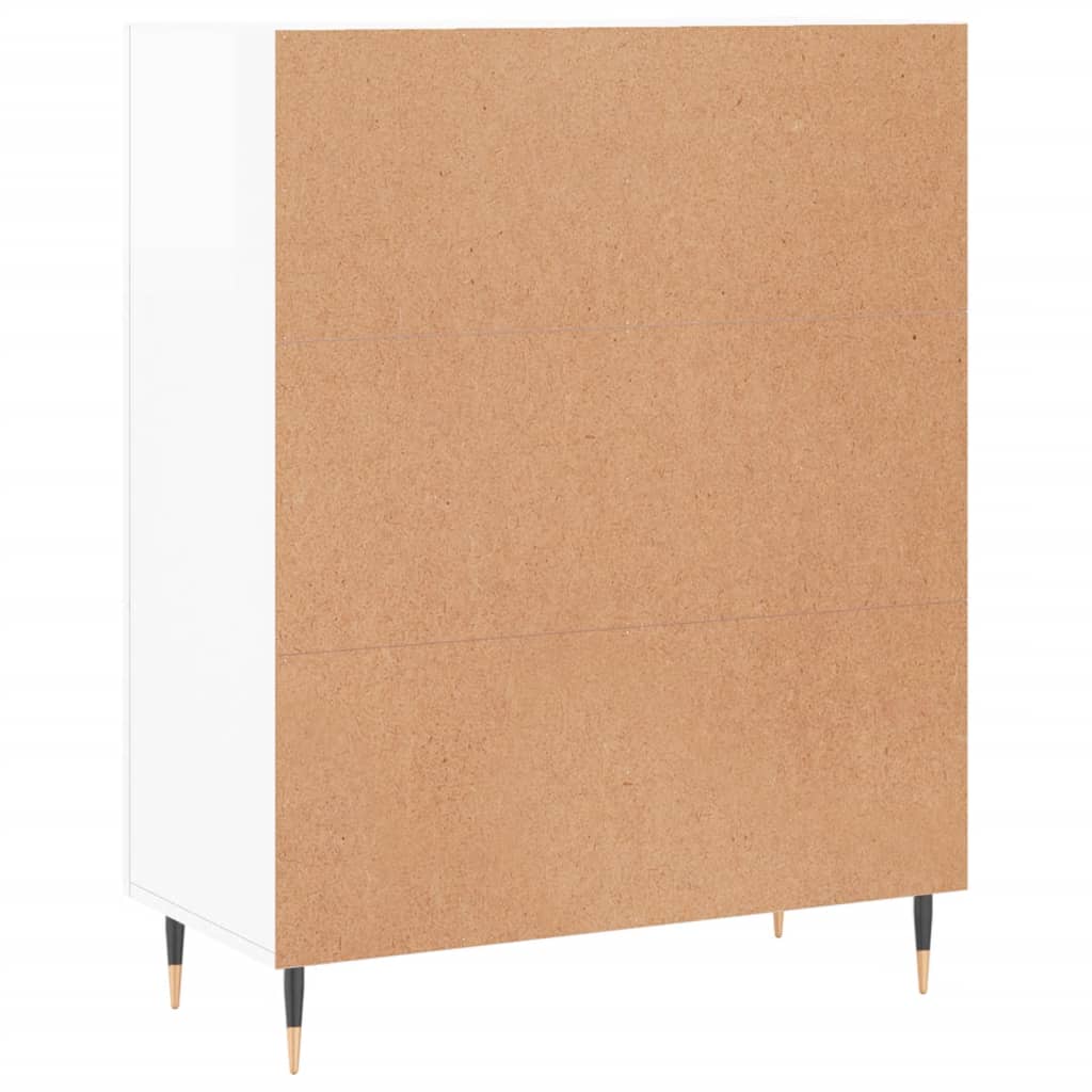 vidaXL Sideboard High Gloss White 69,5x34x90 cm Engineered Wood