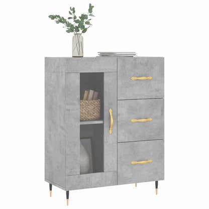 vidaXL Sideboard Concrete Grey 69,5x34x90 cm Engineered Wood