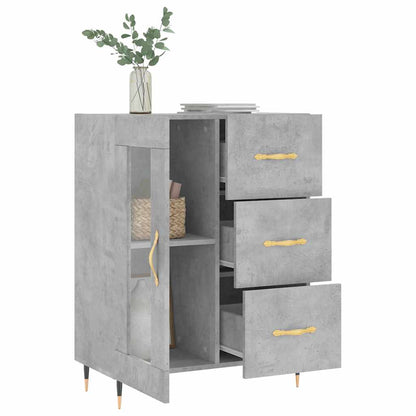 vidaXL Sideboard Concrete Grey 69,5x34x90 cm Engineered Wood