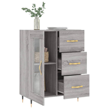 vidaXL Sideboard Grey Sonoma 69.5x34x90 cm Engineered Wood