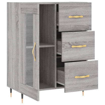 vidaXL Sideboard Grey Sonoma 69.5x34x90 cm Engineered Wood