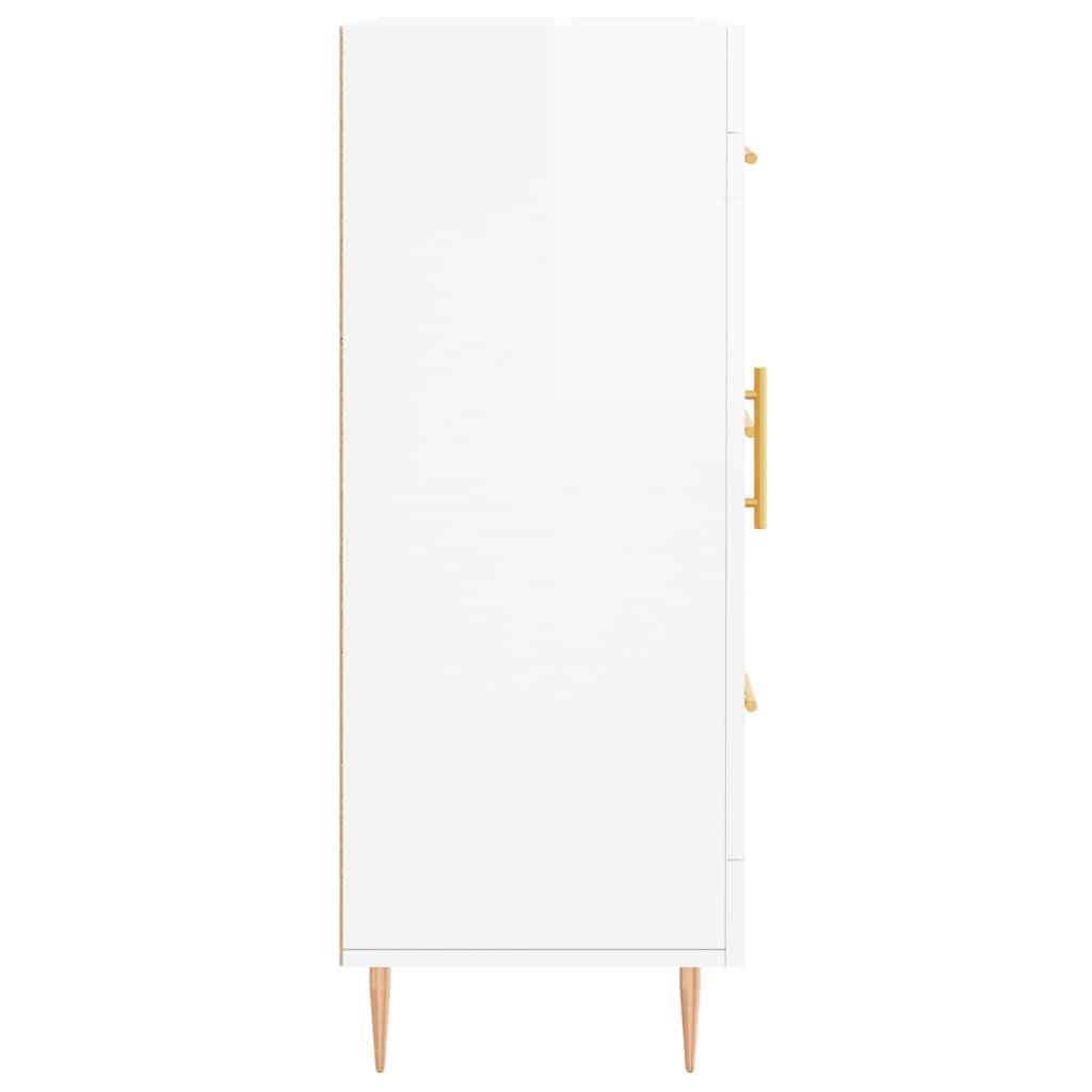 vidaXL Sideboard High Gloss White 69.5x34x90 cm Engineered Wood