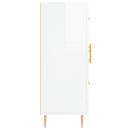 vidaXL Sideboard High Gloss White 69.5x34x90 cm Engineered Wood