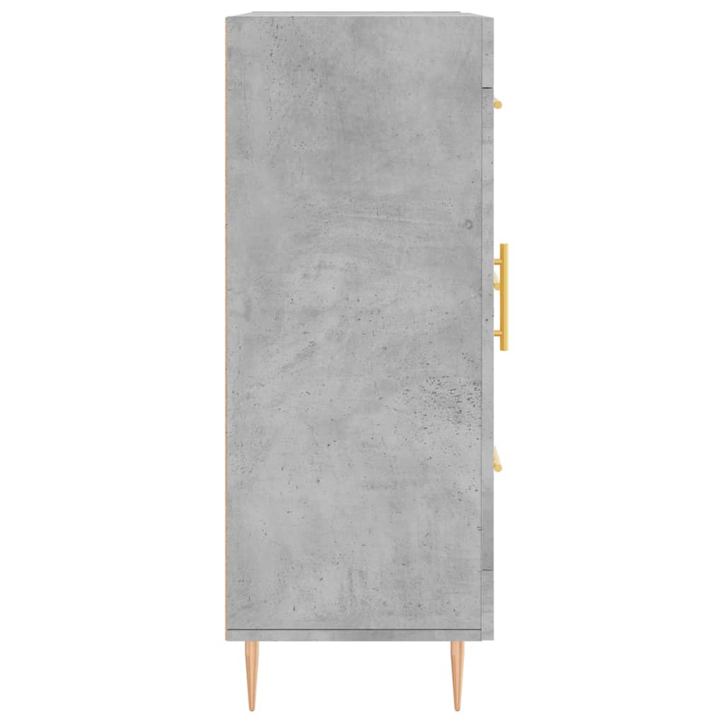 vidaXL Sideboard Concrete Grey 69.5x34x90 cm Engineered Wood