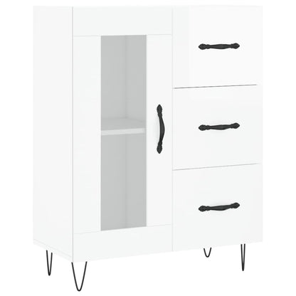 vidaXL Sideboard High Gloss White 69,5x34x90 cm Engineered Wood