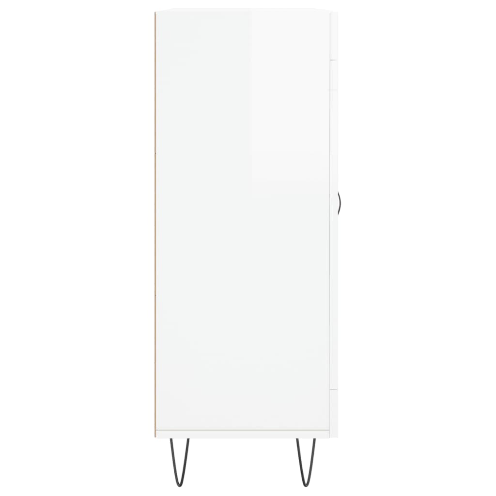 vidaXL Sideboard High Gloss White 69,5x34x90 cm Engineered Wood