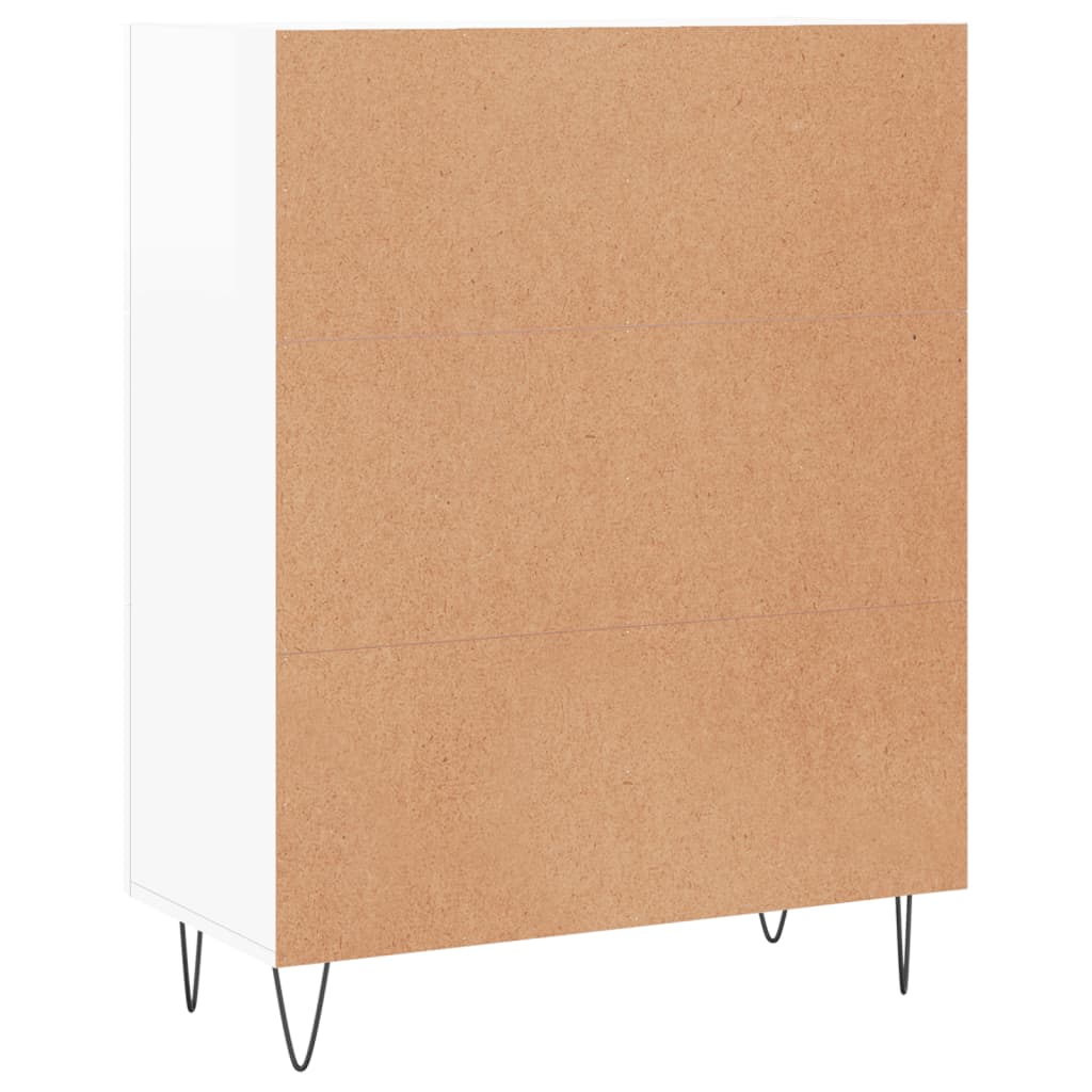 vidaXL Sideboard High Gloss White 69,5x34x90 cm Engineered Wood