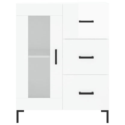 vidaXL Sideboard High Gloss White 69,5x34x90 cm Engineered Wood