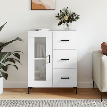 vidaXL Sideboard High Gloss White 69,5x34x90 cm Engineered Wood