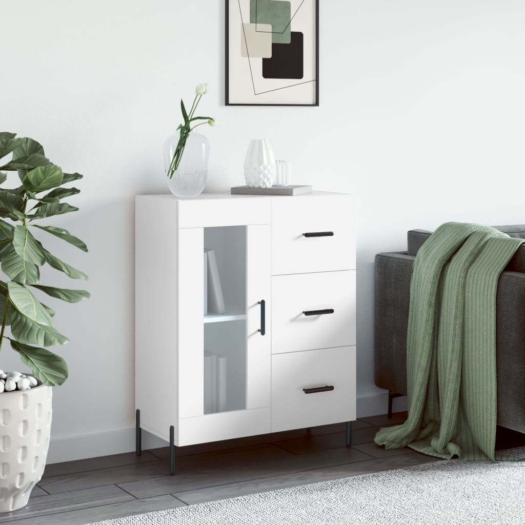 vidaXL Sideboard White 69,5x34x90 cm Engineered Wood