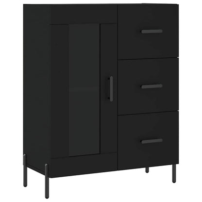 vidaXL Sideboard Black 69,5x34x90 cm Engineered Wood
