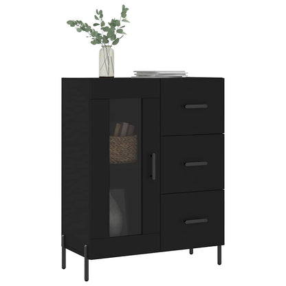 vidaXL Sideboard Black 69,5x34x90 cm Engineered Wood