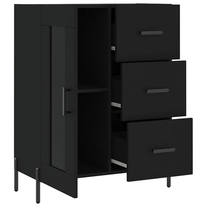 vidaXL Sideboard Black 69,5x34x90 cm Engineered Wood