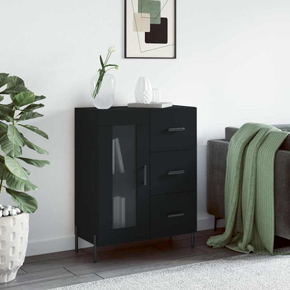 vidaXL Sideboard Black 69,5x34x90 cm Engineered Wood
