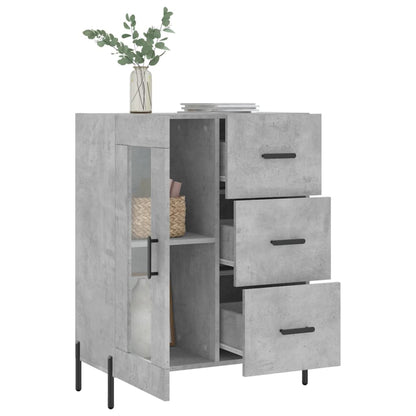 vidaXL Sideboard Concrete Grey 69,5x34x90 cm Engineered Wood