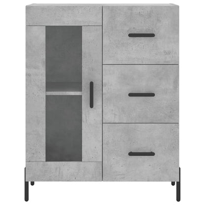 vidaXL Sideboard Concrete Grey 69,5x34x90 cm Engineered Wood