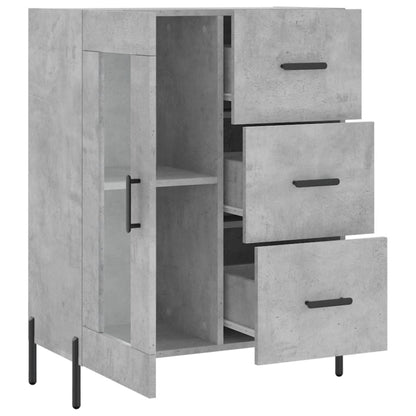 vidaXL Sideboard Concrete Grey 69,5x34x90 cm Engineered Wood