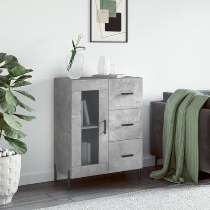 vidaXL Sideboard Concrete Grey 69,5x34x90 cm Engineered Wood