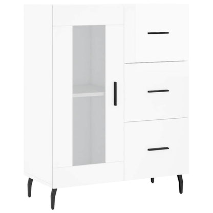 vidaXL Sideboard High Gloss White 69,5x34x90 cm Engineered Wood