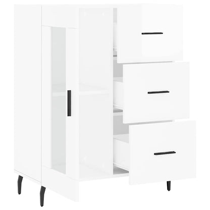 vidaXL Sideboard High Gloss White 69,5x34x90 cm Engineered Wood