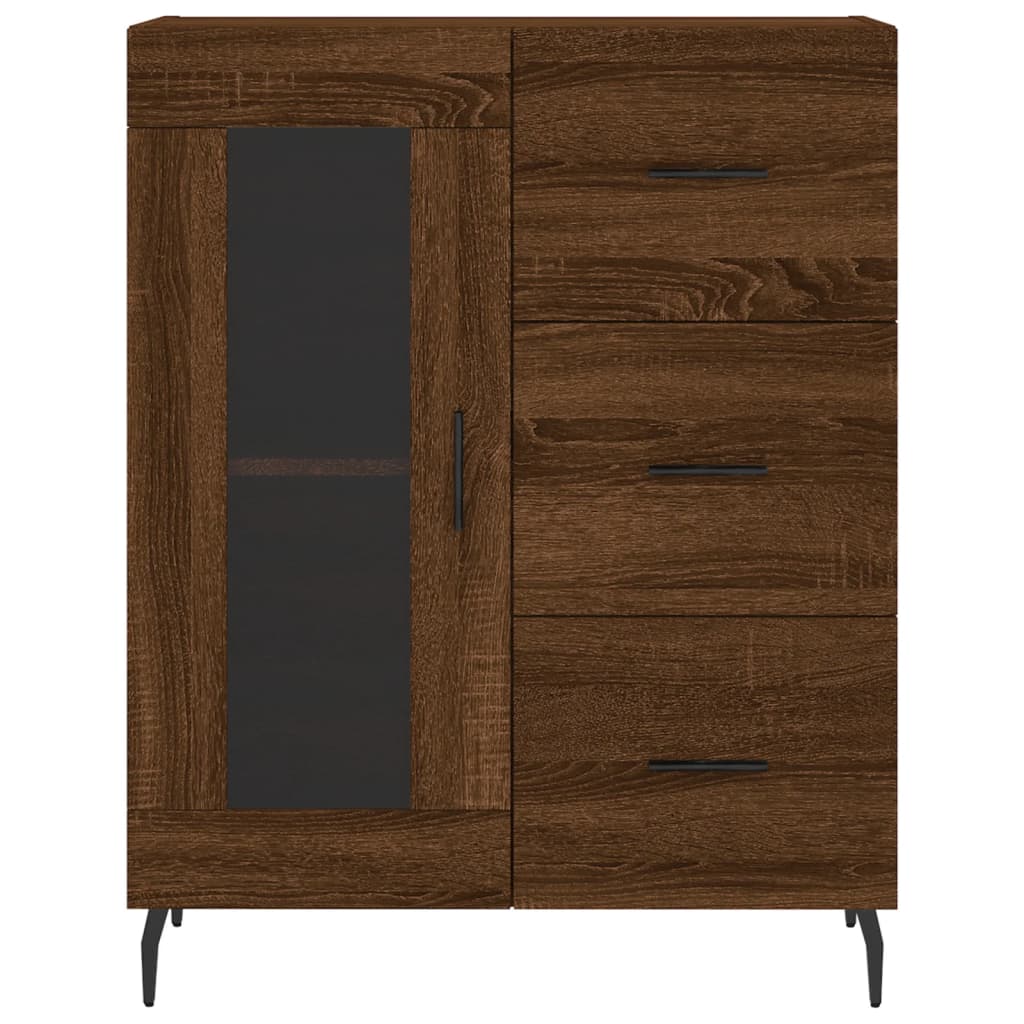 vidaXL Sideboard Brown Oak 69.5x34x90 cm Engineered Wood